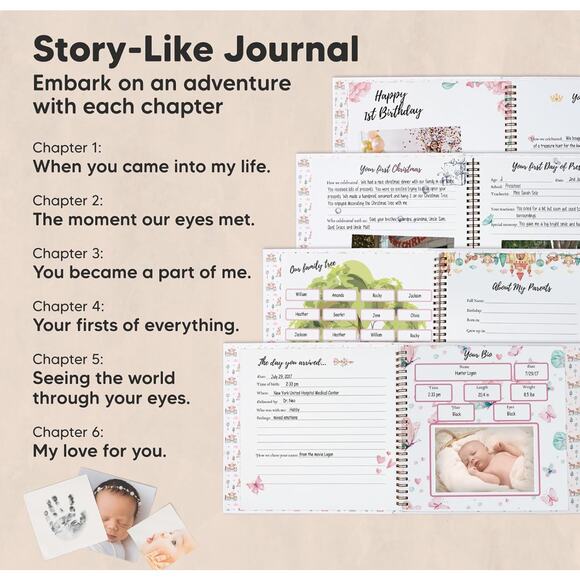 Baby Memory Book – Milestone Keepsake Journal - Picture 5 of 8